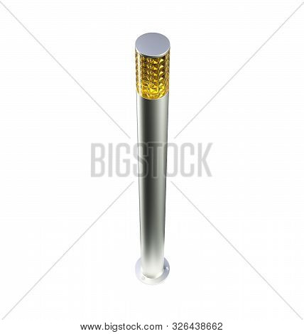 Classic Street Lamp Isolated On White Background. 3d Rendering