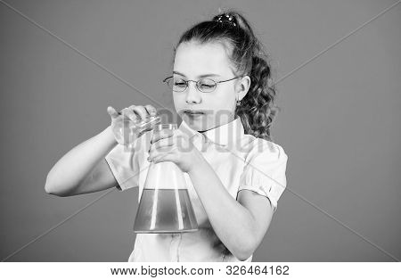 Education And Knowledge. Child Study Bilogy Lesson. Back To School. Science Research In Lab. Small S