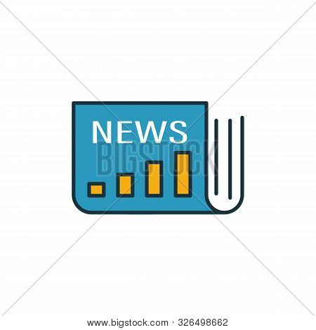 Market News Icon. Outline Filled Creative Elemet From Advertising Icons Collection. Premium Market N