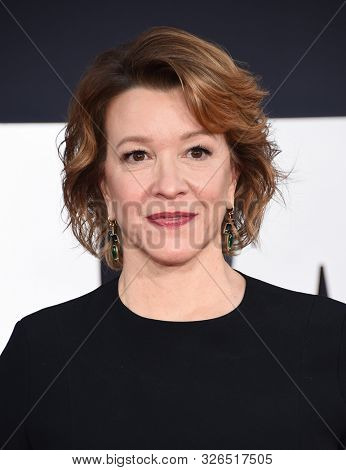 LOS ANGELES - OCT 06:  Linda Emond arrives for the 'Gemini Man' Los Angeles Premiere on October 06, 2019 in Hollywood, CA                