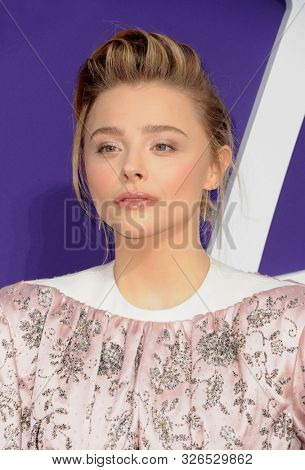 ChloÃ« Grace Moretz at the Los Angeles premiere of 'The Addams Family' held at the Century City AMC in Century City, USA on October 6, 2019.