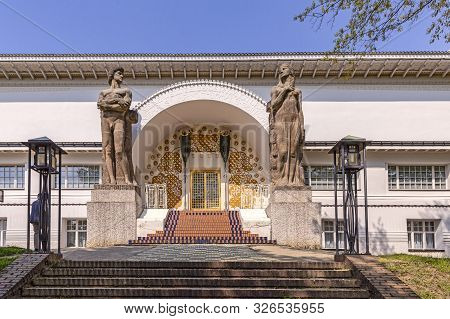 Entrance To The Ernst-ludwig House At The Mathildenhoehe  In Darmstadt