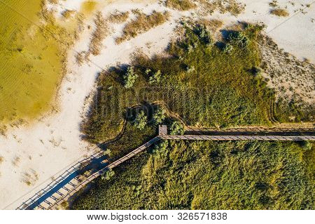 Beautiful Nature Park Vransko Lake, Ornithological Reservation In Dalmatia, Croatia, Wooden Observat