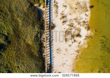 Beautiful Nature Park Vransko Lake, Ornithological Reservation In Dalmatia, Croatia, Wooden Observat