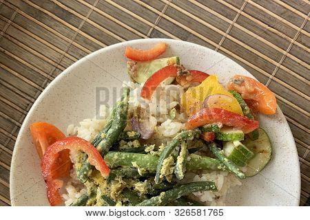 Pilaf With Vegetables, Vegan Healthy Diet Food
