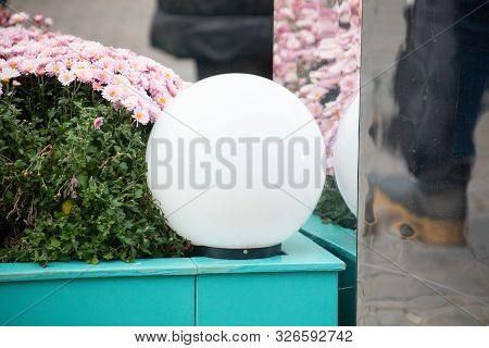 White Lantern In Moscow On Red Square
