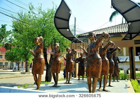Phetchabun, Thailand - 29  September 2019 : Phetchabun Intrachai Archaeology Hall Used To Be The Cit