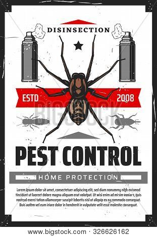 Pest Control Disensection And Protection, Sprayers And Insects. Vector Fumigation , Extermination Of