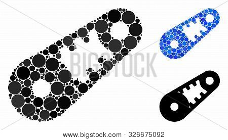 Shiftless Transmission Mosaic For Shiftless Transmission Icon Of Round Dots In Various Sizes And Col