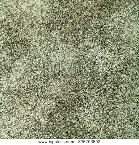 Textured Square Background From Dark Olive Green Suede Close Up