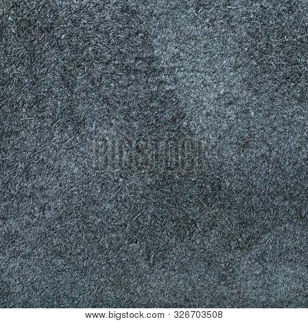 Textured Square Background From Dark Gray Suede Close Up