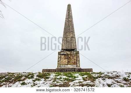 Obelisk Of The 18th Century In Honor Of The Accession To The Throne Of The Empress Catherine Ii The 