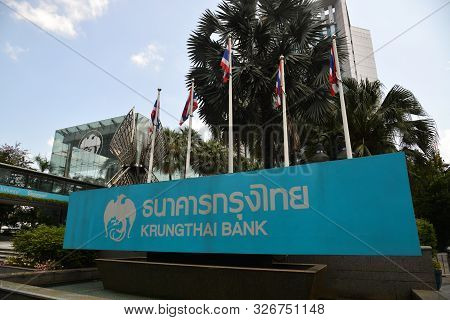 Bangkok, Thailand - Apr 22, 2018. Krungthep Bank Building In Bangkok, Thailand. Bangkok Is The Capit