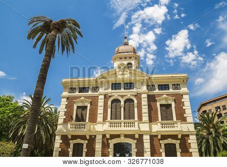 Valencia, Spain-07/15/2019:Ayora Garden, Jardin de Ayora. A private garden from the 19th century. Bu