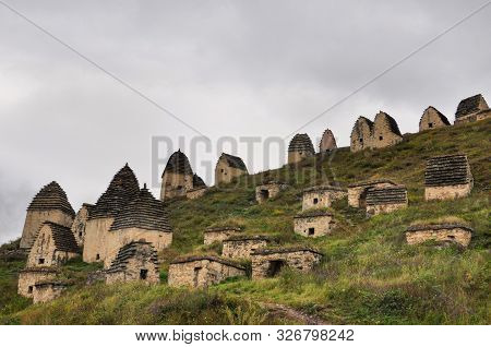 Architectural And Ethnographic Complex City Of The Dead Is Under Unesco Protection, Dargavs, North O