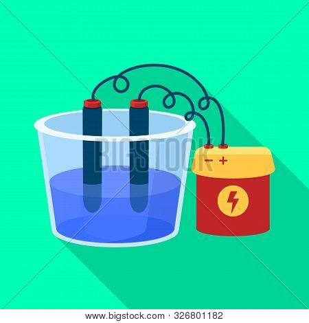 Isolated Object Of Process And Battery Logo. Web Element Of Process And Electrolysis Stock Vector Il