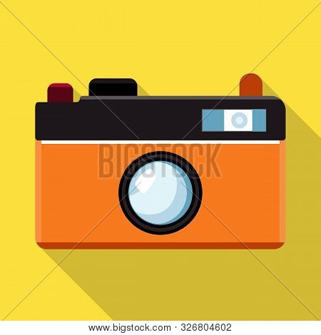 Vector Illustration Of Camera And Pixel Icon. Collection Of Camera And Digital Stock Symbol For Web.