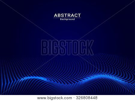 Abstract Background Dark Blue Dot Full Vector