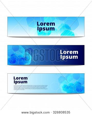 Vector Banners With Dot  Background Design Illustration