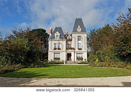 Cancale, France, September 29, 2019 : City Hall Of Cancale.
