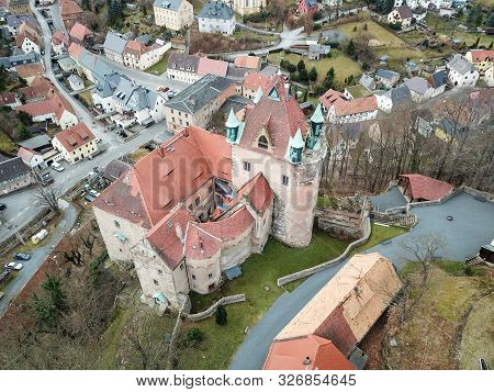 View Of The Castle Kuckuckstein In Saxony
