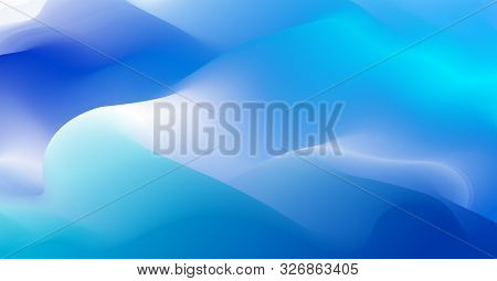 Gradient Fluid Vector Abstract Shape, 3d Color Abstract Background In Modern Trendy Style, Dynamic D