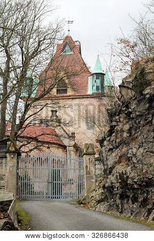 View Of The Castle Kuckuckstein In Saxony