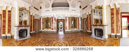 Weimar, Germany - July 29, 2018: The Baroque Belvedere Castle Built For House-parties In Weimar, Thu
