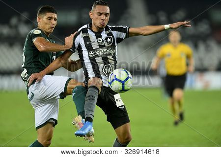 Rio, Brazil - October 09, 2019: Luiz Fernando And L. Barcia  Player In Match Between Botafogo And Go