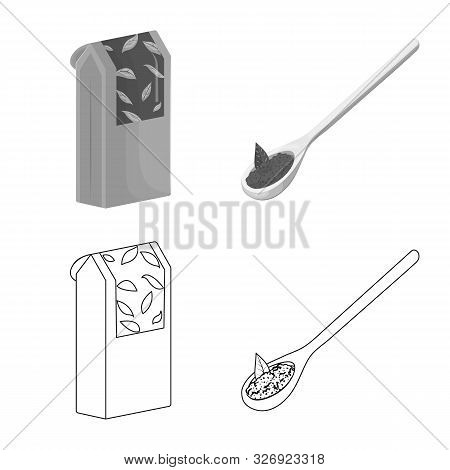 Vector Design Of Healthy And Floral Symbol. Set Of Healthy And Gradient Stock Vector Illustration.