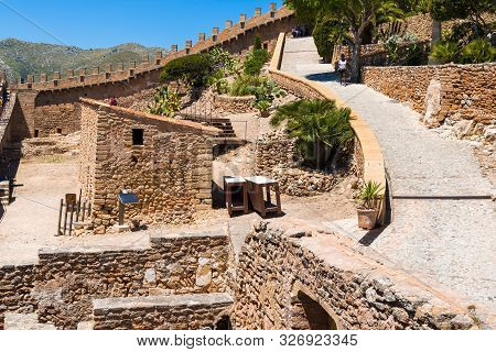 Mallorca, Spain - May 10, 2019: Capdepera Castle, Fortress From The 14Th Century, Located Near Cala