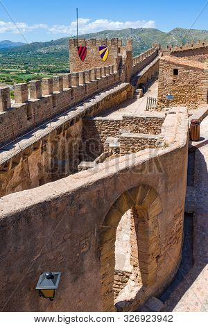 Mallorca, Spain - May 10, 2019: Capdepera Castle, Fortress From The 14Th Century, Located Near Cala