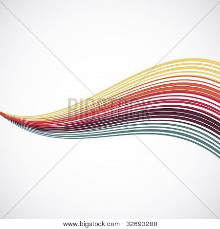 Abstract lines on light background.