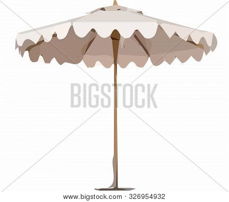 Color Umbrella Vector On White Background ,rainy.