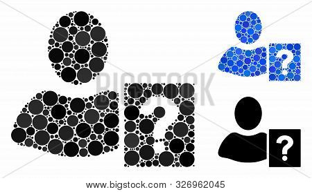 User Helpbook Mosaic Of Filled Circles In Variable Sizes And Color Tinges, Based On User Helpbook Ic