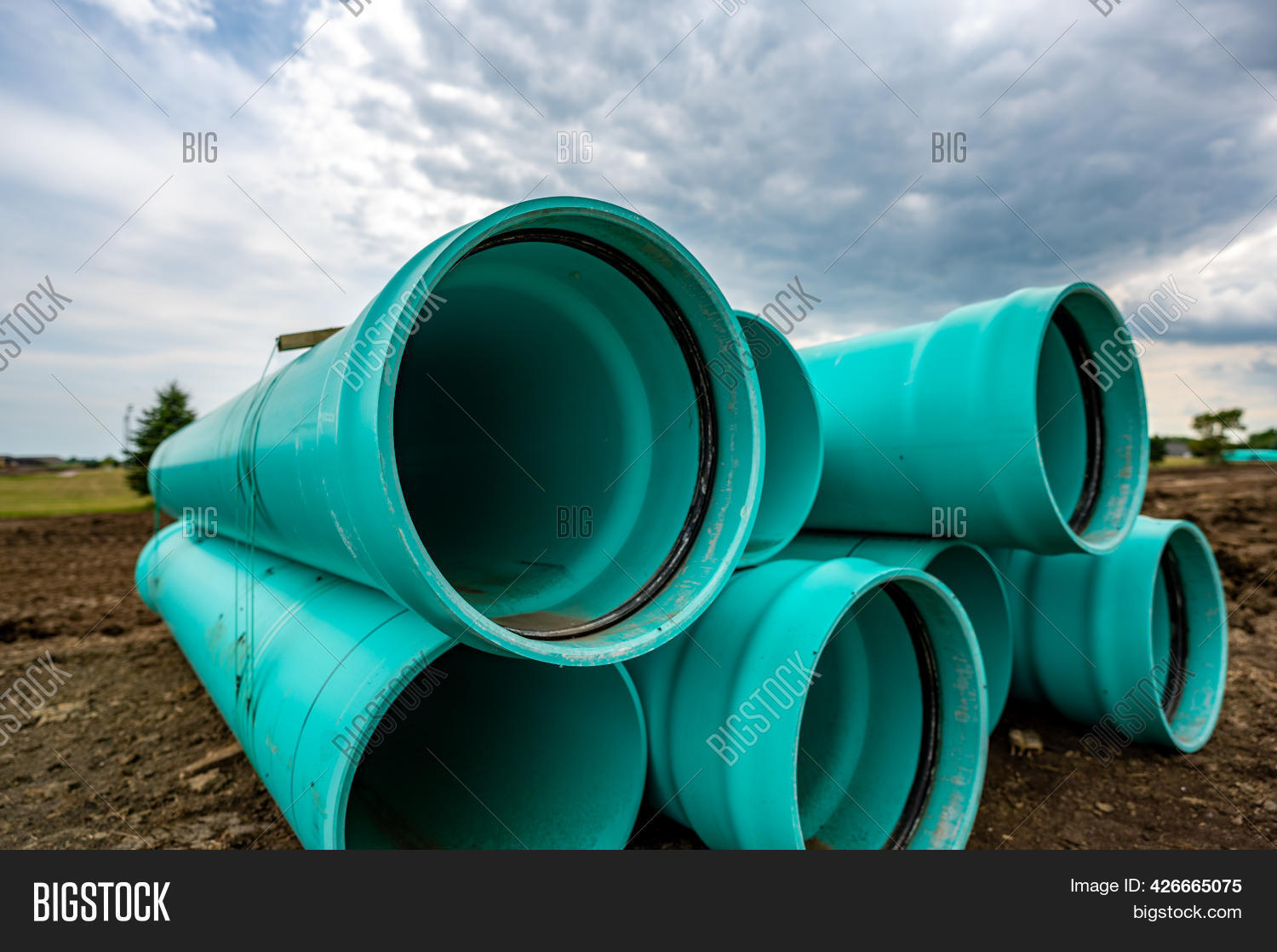 Stacked Water Main Image & Photo (Free Trial) Bigstock