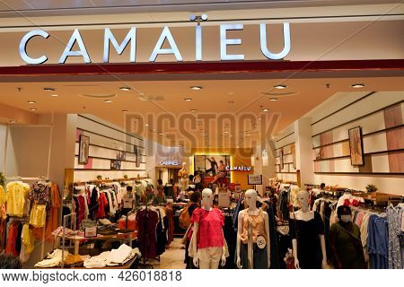 Toulouse , Ocitanie France  - 06 30 2021 : Camaieu Logo Store Brand And Text Sign In Shop Fashion Fo