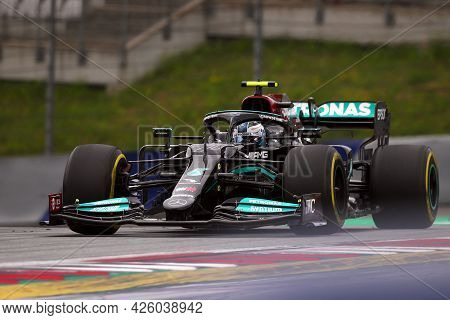 Spielberg, Austria. 2 July 2021.  Valtteri Bottas Of Mercedes Amg F1 Team   On Track During Free Pra