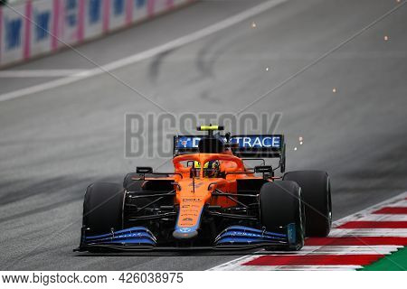 Spielberg, Austria. 2 July 2021.  Lando Norris Of Mclaren   On Track During Free Practice Of   Formu