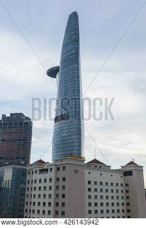 Ho Chi Minh, Vietnam - Oct 18, 2019 : View Of Modern High-rise Buildings Bitexco Financial Tower In 