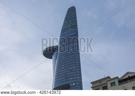 Ho Chi Minh, Vietnam - Oct 18, 2019 : View Of Modern High-rise Buildings Bitexco Financial Tower In 