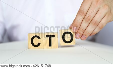 Word Cto On Wooden Blocks. Business Concept . Business And Finance