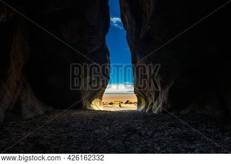 Powillimount beach coastline in Dumfries and Galloway, South West Scotland