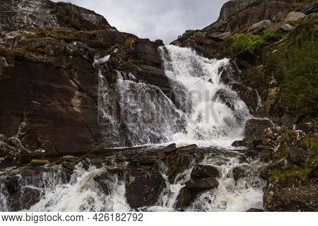 Water Fall In North Wales, Cwmorthin