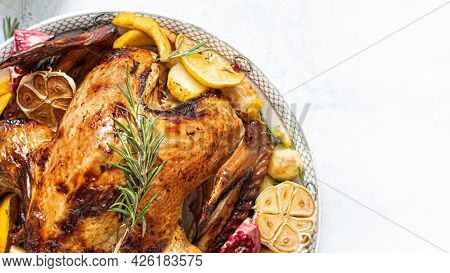 Fresh homemade thanksgiving roasted tukey
