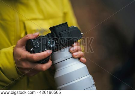 Photographer at the Buachaille Etive Beag