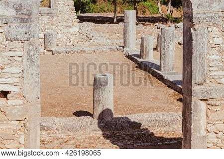 Ancient Ruins Of Palaestra In The Sanctuary Of Apollo Hylates Near Limassol, Cyprus