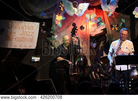 Cracow, Poland - July 5, 2021: Jan Ptaszyn Wroblewski Quartet And Maciej Sikala Live At 26rd Edition