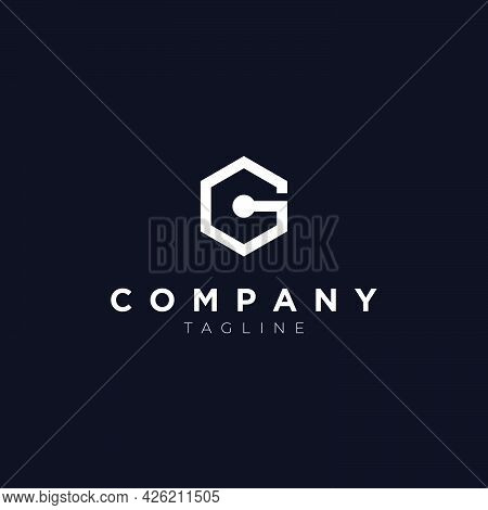 The Initials G Logo Is Futuristic And Modern.