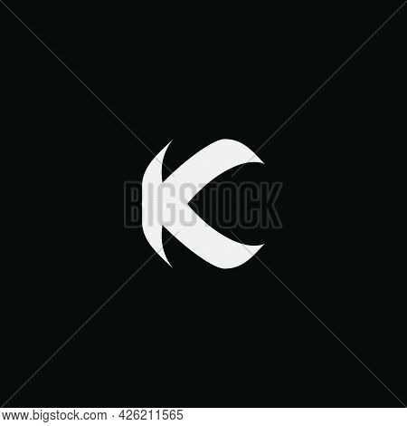 The Initials K Logo Is Simple And Modern....